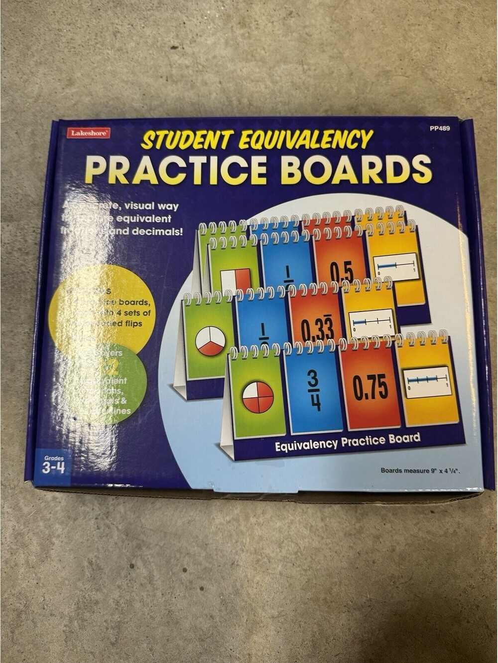 Lakeshore game student equivalencey practice boards grade 3/4 homeschool teacher